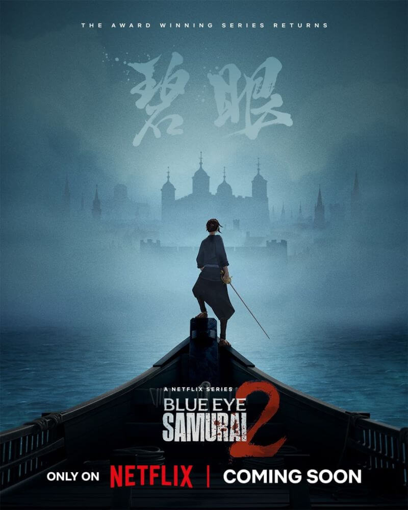 Blue Eye Samurai temporada 2 chega à Netflix em 2027 9 Pôster oficial da segunda temporada de Blue Eye Samurai
