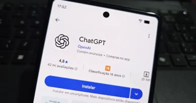 Interface do ChatGPT Android testando a função Find in Chat