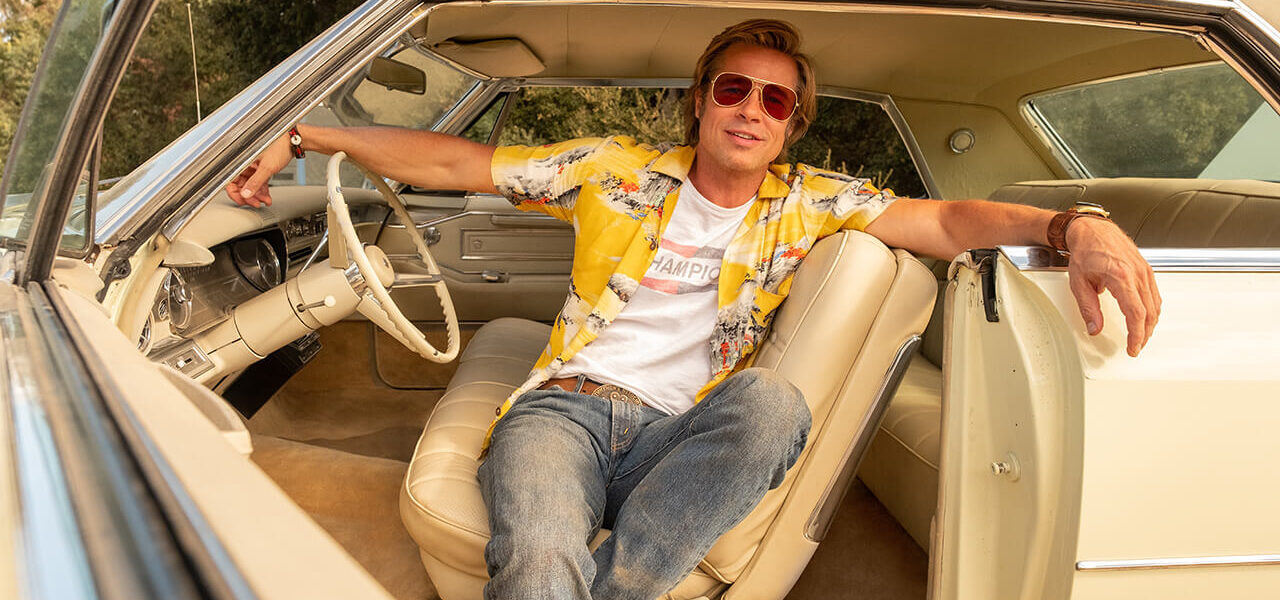 Cartaz oficial do filme The Adventures of Cliff Booth, com Brad Pitt em destaque