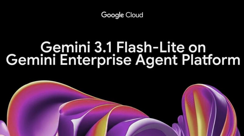 Imagem promocional do modelo Gemini 3.1 Flash-Lite mostrando integração multimodal com imagem e texto.