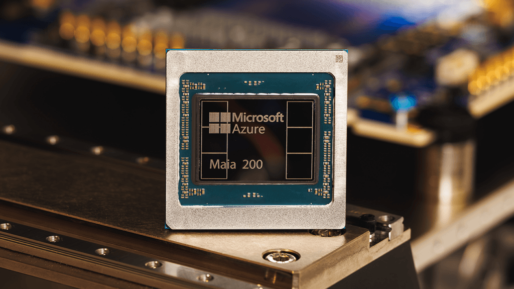 Anthropic mira chips da Microsoft para reduzir dependência da Nvidia 5 Chip Maia 200 desenvolvido pela Microsoft