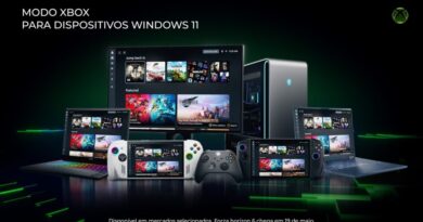 Modo Xbox no Windows 11 interface em tela cheia