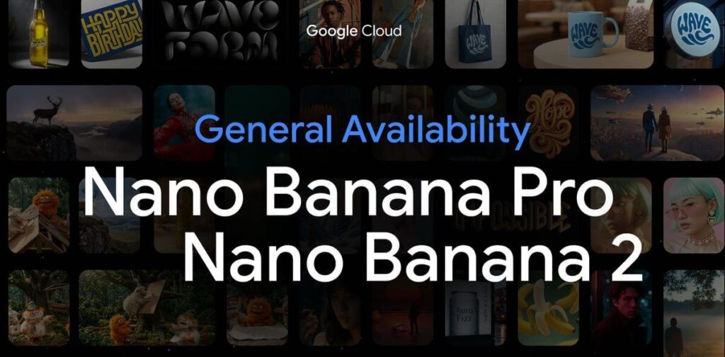 Modelos Nano Banana 2 e Pro da Google Cloud Gemini com IA generativa