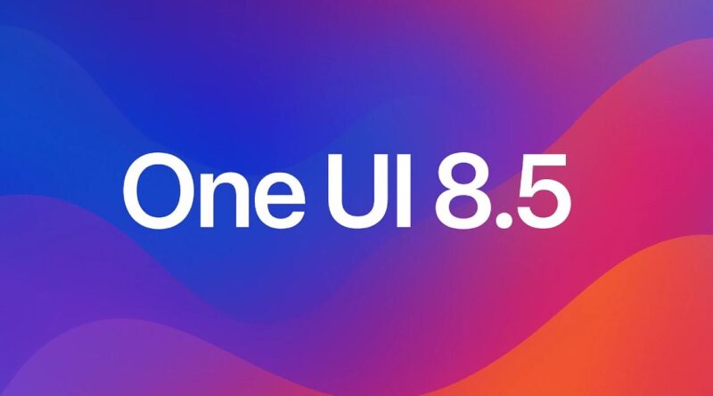 Galaxy S25 com tela exibindo nova interface One UI 8.5