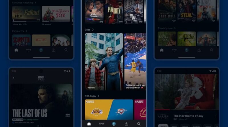 Interface do Prime Video com o novo feed de vídeos curtos Clips, similar ao TikTok