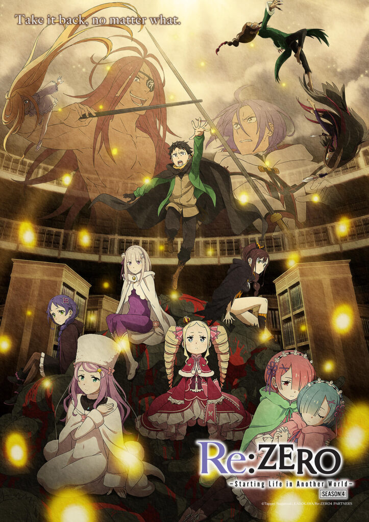 Re:ZERO Temporada 4 revela Arco da Recaptura 4 Key visual de Re:ZERO Temporada 4 Parte 2 Arco da Recaptura