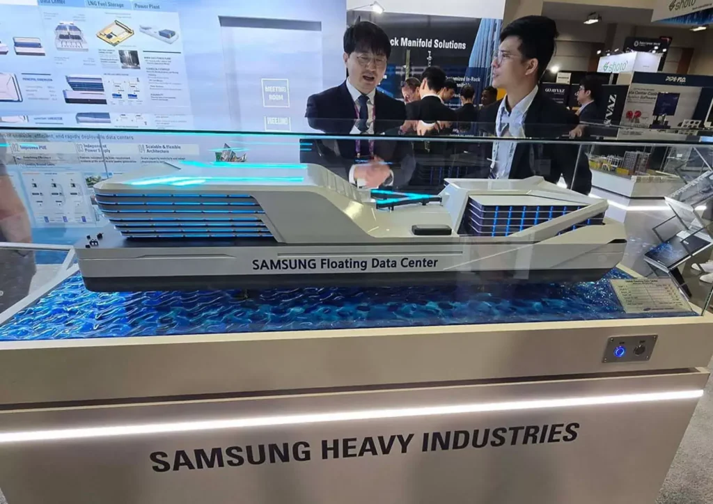 Modelo FDC de 50 MW da Samsung para data centers flutuantes