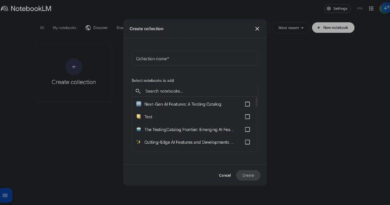 Coleções no NotebookLM em teste para organizar notebooks e projetos com IA