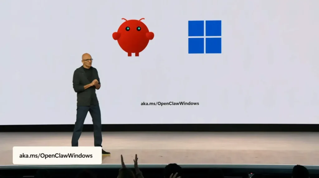 Microsoft Build 2026: IA, Copilot e novos modelos MAI 6 Painel do Microsoft Build 2026 apresentando novos modelos de IA, incluindo MAI-Thinking-1 e MAI-Code-1-Flash.