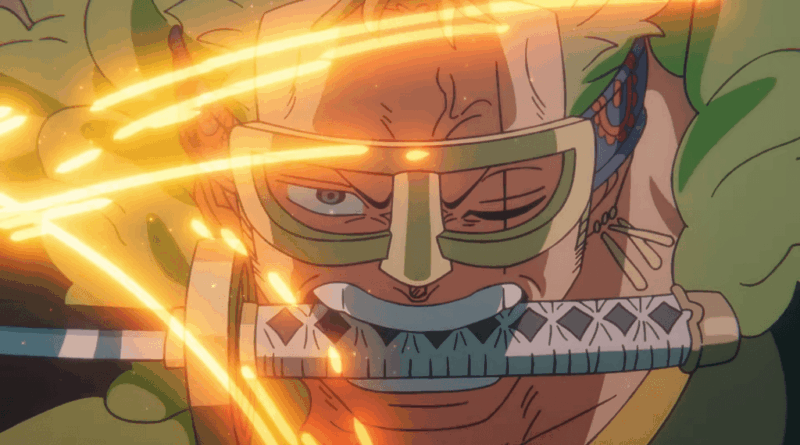 One Piece episódio 1170 mostra Luffy Zoro e Scopper Gaban em Elbaph