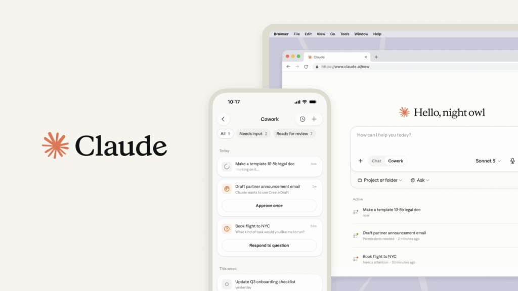 Claude Cowork chega ao celular e web com agente de IA da Anthropic