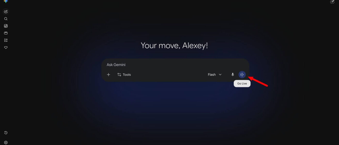 Gemini Live na web em teste com Skills e voz em tempo real