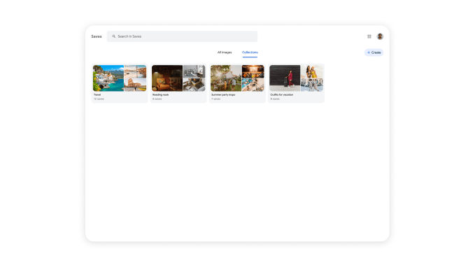 Feed Para Você no Google Imagens com galeria personalizada em tempo real