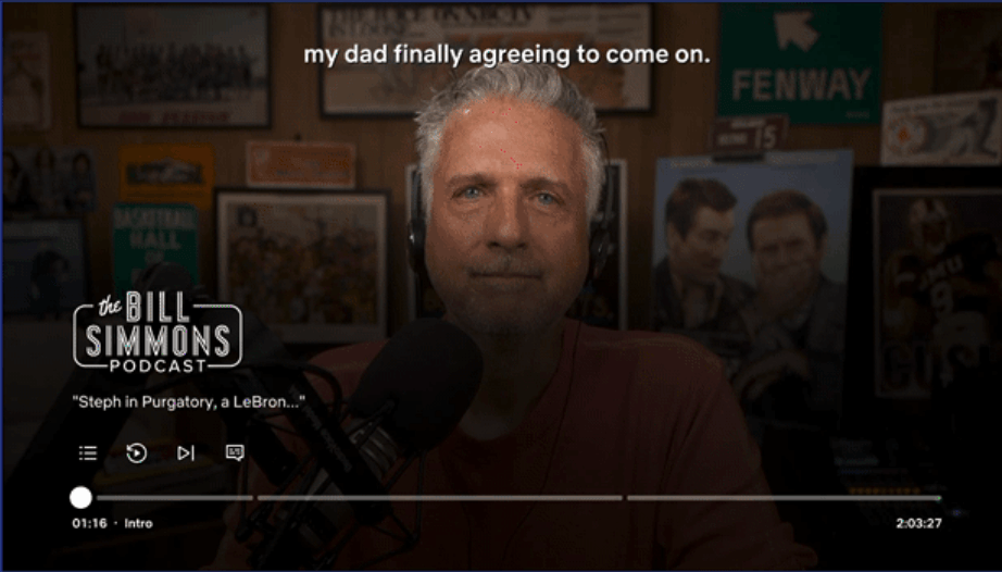 Novo player da Netflix muda controles na TV 7 Player da Netflix para podcasts com capítulos em TVs conectadas