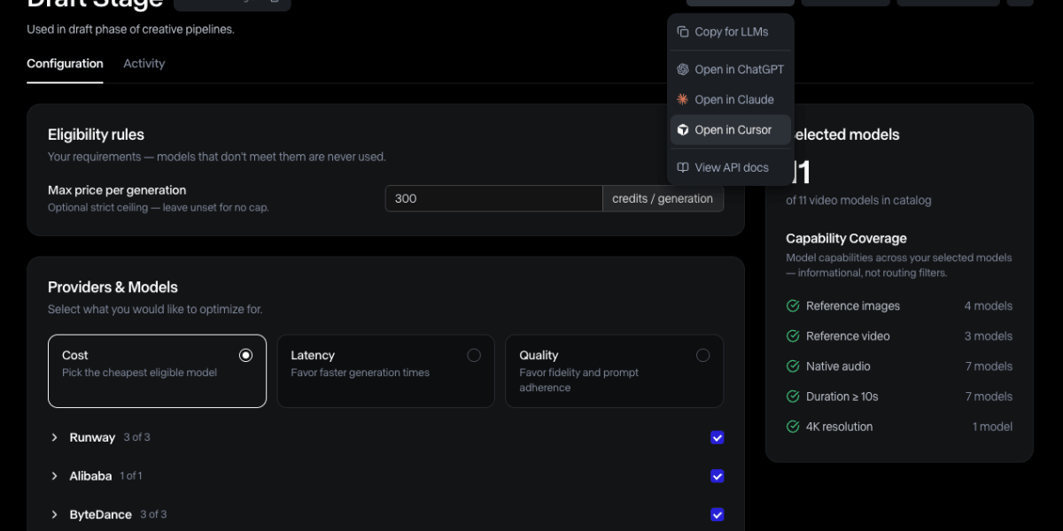 Runway Media Router organiza modelos de IA generativa para vídeo imagem e áudio