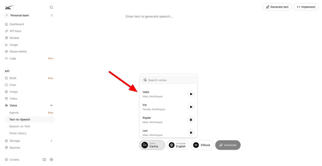 Grok Voice na xAI Console com novas vozes e ferramentas de API