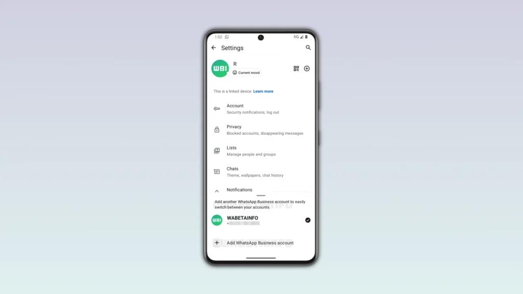 WhatsApp Business libera múltiplas contas no Android 3 WA WHATSAPP BUSINESS MULTI ACCOUNT FEATURE ANDROID