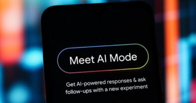 AI Mode do Google exibido em smartphone com recursos de busca por IA
