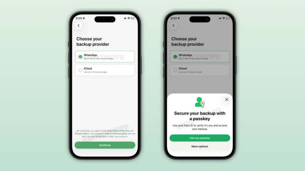 Backup próprio do WhatsApp terá 2 GB grátis 1 Backup próprio do WhatsApp com opção entre iCloud e nuvem do mensageiro