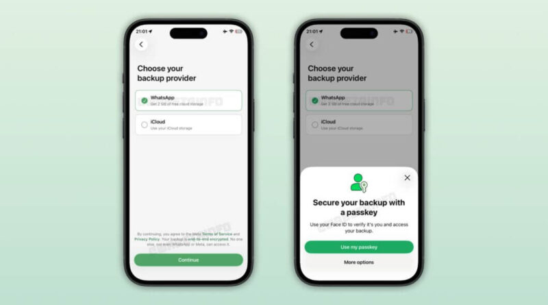 Backup próprio do WhatsApp com opção entre iCloud e nuvem do mensageiro