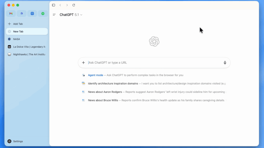 ChatGPT Atlas navegador com IA da OpenAI encerrado em agosto