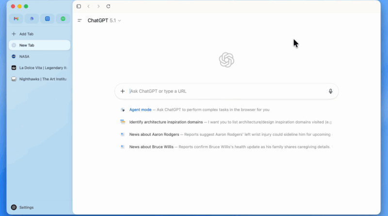 ChatGPT Atlas navegador com IA da OpenAI encerrado em agosto