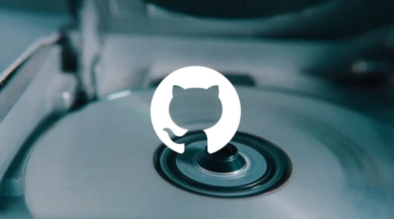 GitHub CD-ROM com logotipo sobre CD em provocação à Sony