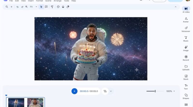 Google Vids com avatar de IA personalizado e recursos Gemini Omni