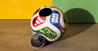 Chip da bola Trionda com sensores IMU usados no VAR da Copa