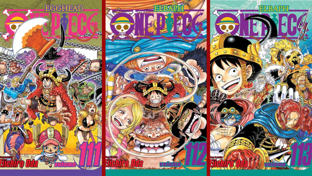 One Piece Elbaf na Netflix: Parte 2 tem data 3 Volumes do mangá One Piece relacionados ao Arco de Elbaf