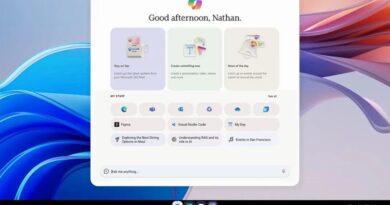 Project Aion mostra interface web com Copilot OS e barra de tarefas