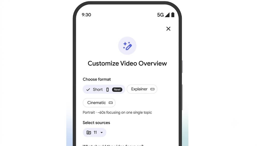 Google NotebookLM cria vídeos curtos com IA 1 Google NotebookLM gera vídeos curtos verticais com IA para resumir documentos