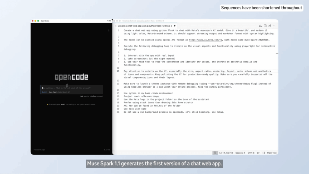 IA da Meta lendo código testando interface e corrigindo bugs