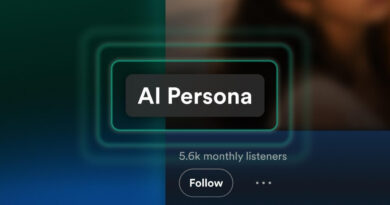 Tela do Spotify apresenta o selo AI Persona para perfis de artistas gerados por IA