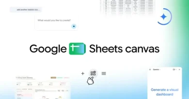 Sheets canvas do Gemini cria mini-apps visuais no Google Sheets