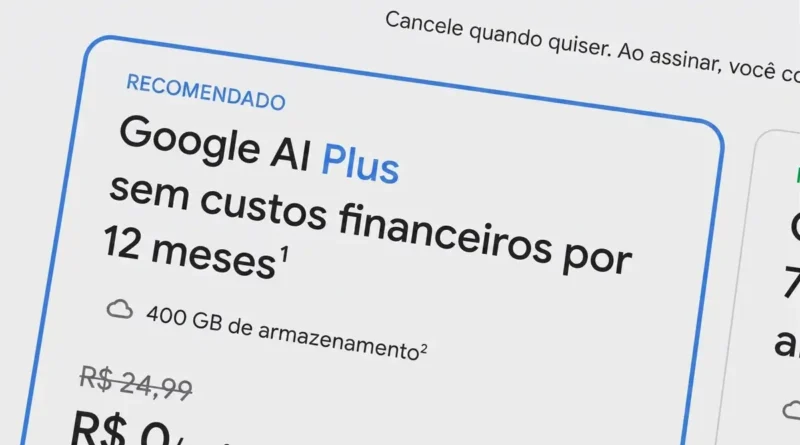 Google AI Plus grátis para estudantes com recursos Gemini e armazenamento