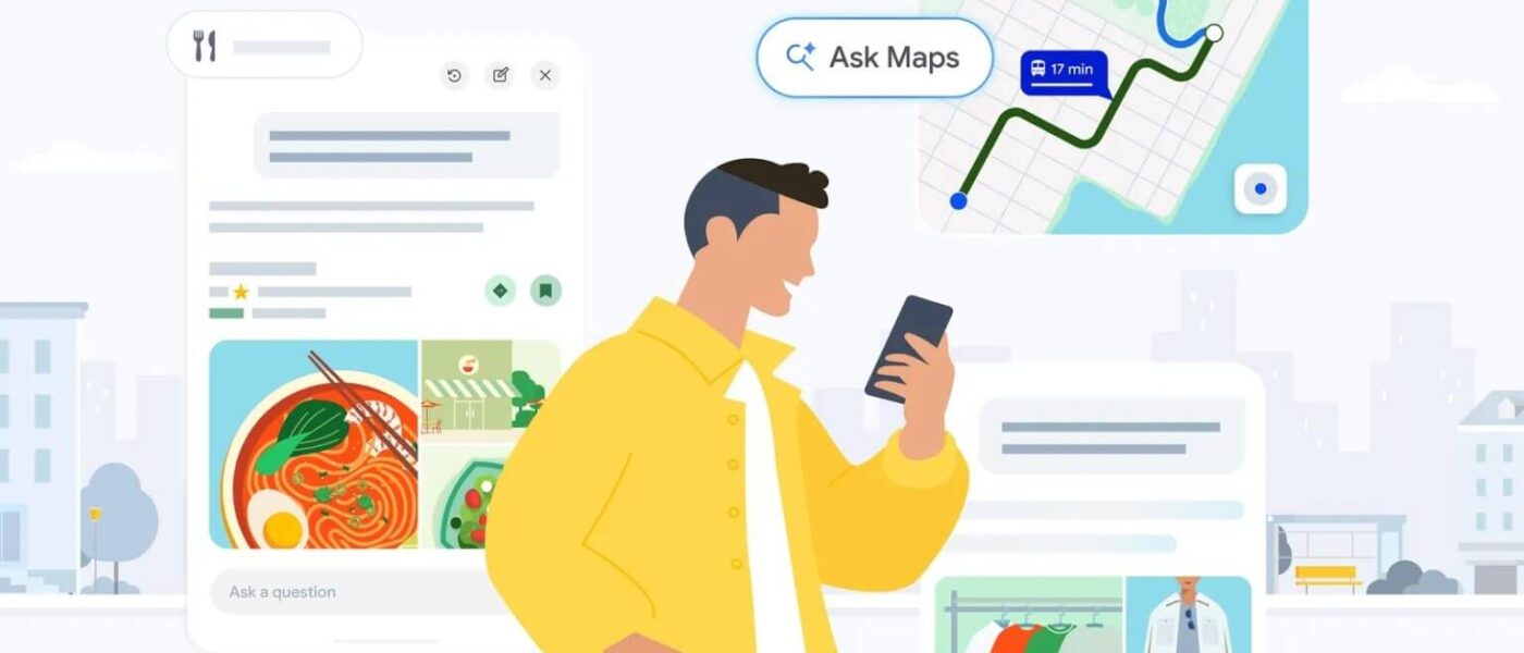 Pergunte ao Maps no Google Maps com IA Gemini para pedidos e rotas