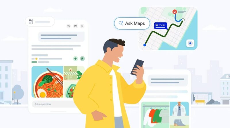 Pergunte ao Maps no Google Maps com IA Gemini para pedidos e rotas