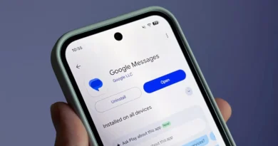Busca do Google Messages com novo visual em celulares Android