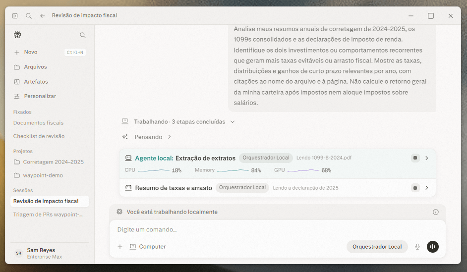 Execução local do Portable Computer protege arquivos sensíveis fora da nuvem