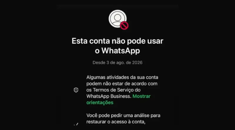 Contas do WhatsApp banidas no Brasil após bloqueio repentino de usuários