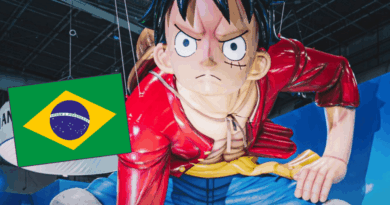Luffy em Gear 2, Gear 4 e Gear 5 na CCXP26