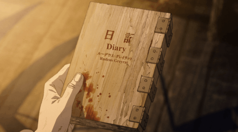 Rudeus em Mushoku Tensei temporada 3 no episódio The Diary