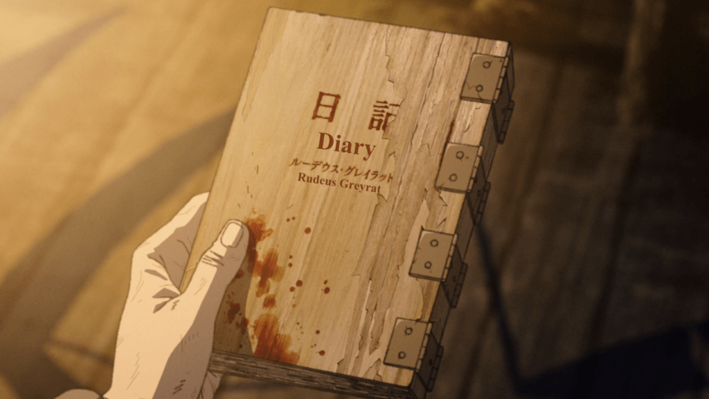 Diário do Velho Rudeus chega após episódio 13 3 Rudeus em Mushoku Tensei temporada 3 no episódio The Diary