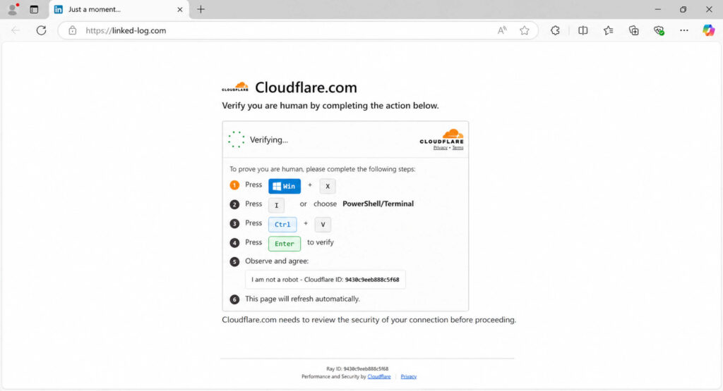 Ilustração sobre alerta de segurança para CAPTCHA falso e malware no Windows