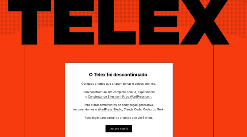 Fim do WordPress Telex e mudança para novas ferramentas de inteligência artificial