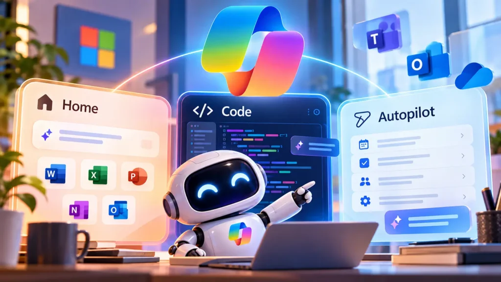 Novo Copilot da Microsoft une Home, Code e Autopilot 2 Novo Copilot da Microsoft com recursos Home Code e Autopilot
