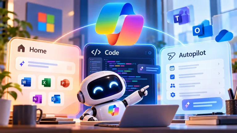 Novo Copilot da Microsoft com recursos Home Code e Autopilot