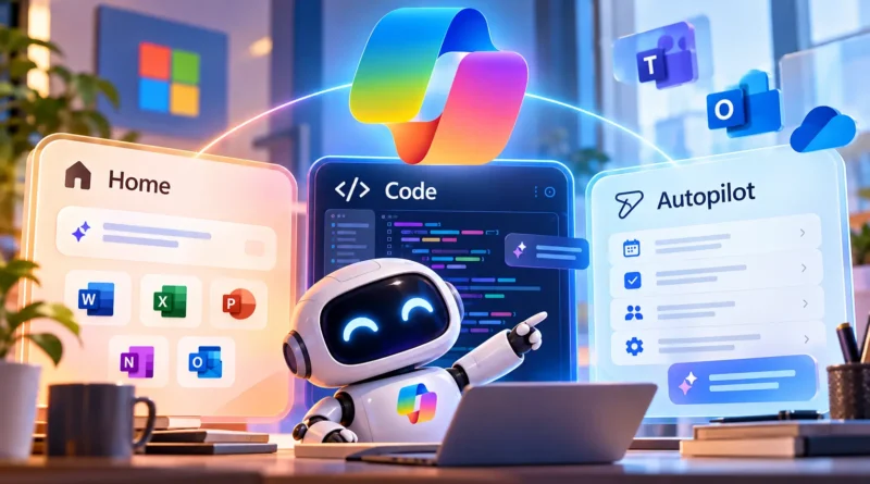 Novo Copilot da Microsoft com recursos Home Code e Autopilot