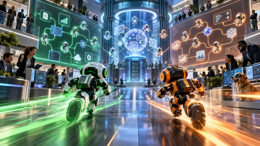 Plataforma de agentes da OpenAI vira principal escolha em 69% das empresas 3 Disputa entre plataformas de agentes de IA da OpenAI e concorrentes